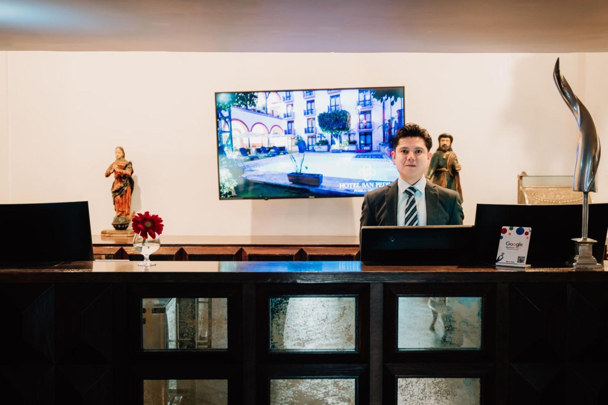 san Pedro Hotel Puebla Bagian luar foto