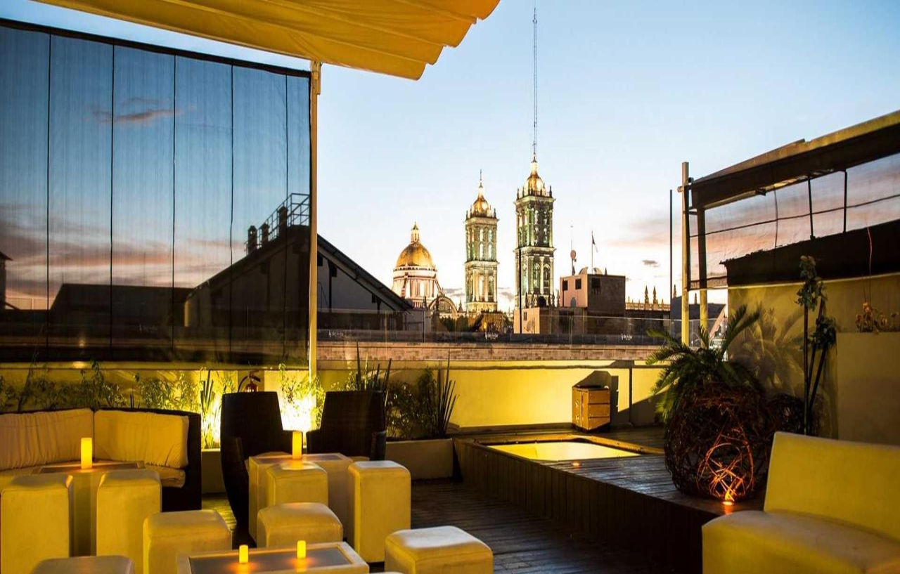 san Pedro Hotel Puebla Bagian luar foto